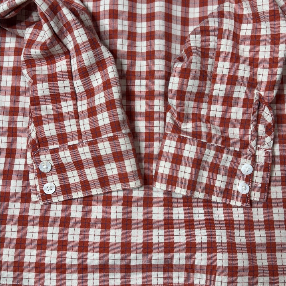 Kiel James Patrick Check Ruffle Shirt size XS - Picture 3 of 8